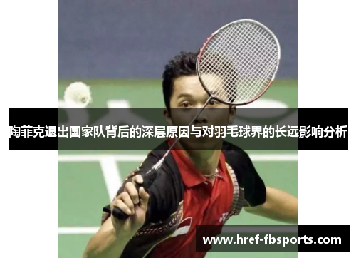 陶菲克退出国家队背后的深层原因与对羽毛球界的长远影响分析